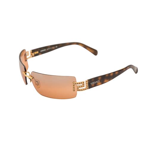 versace mens clear lens|versace rimless glasses for women.